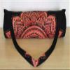 INDIAN CRAFT CASTLE ICC Yoga Mat Bag Carrier Full-Zip Exercise Yoga Mat Carry Bag for Women Men with Multi-Functional Storage Pockets and Adjustable Shoulder Strap 26X6 Inches (Red Flower) view 4