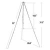 Sutekus Camping Tripod Camp Fire Tripod Portable Campfire Cooking Dutch Oven Tripod and Lantern Hanger silver view 3
