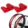 ADDMOTOR Rim Strip Rim Tape Fat tire Liner PVC Inner Tube Protector Anti Puncture for 20 inch Bikes 2PCS (Red)