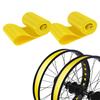 ADDMOTOR Rim Strip Rim Tape Fat tire Liner PVC Inner Tube Protector Anti Puncture for 20 inch Bikes 2PCS (Yellow) view 1