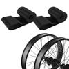 ADDMOTOR Rim Strip Rim Tape Fat tire Liner PVC Inner Tube Protector Anti Puncture for 20 inch Bikes 2PCS (Black) view 1