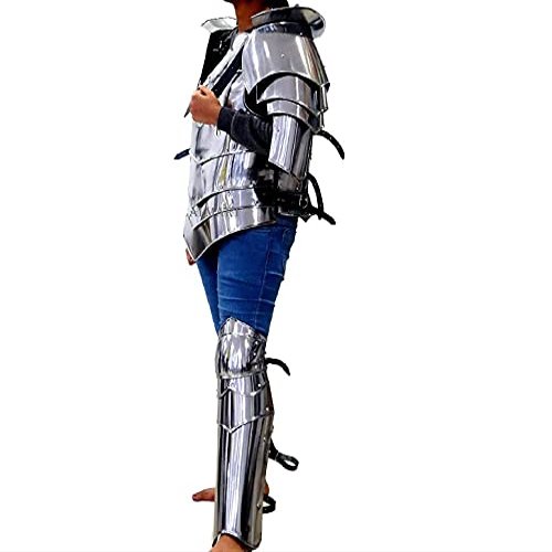 Nautical-Mart Ladies Knight Metal Armor for LARP-Elegant Armor Set for Women Medieval Suit of Armour Costume