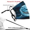 LALLRI Atrocious Shark Graphic Face Masks, Unisex Breathable Reusable Anti-Dust Wind Sun-Proof Fashion Mouth Cover view 4