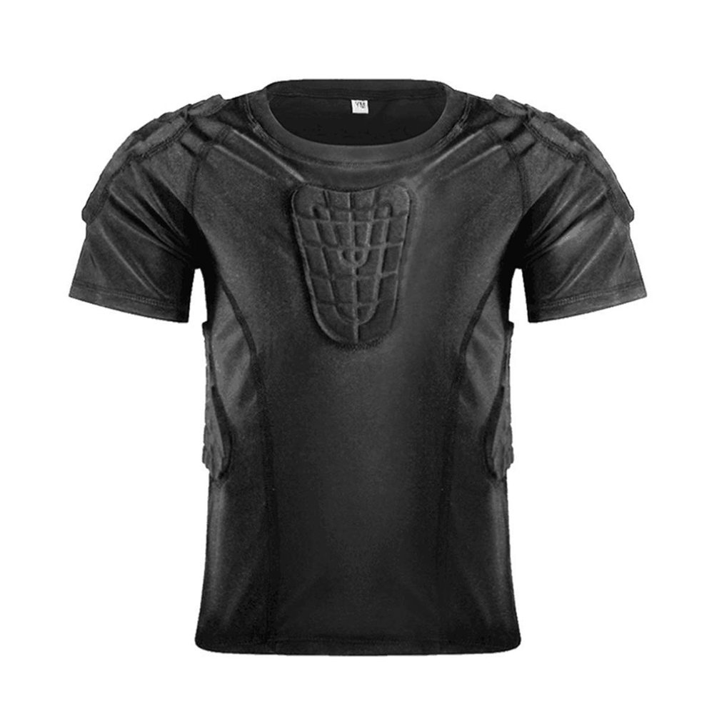 Boy's Football Shorts with Pads Kids' Protective Trainning Suit for Basketball, Skidding Rib Chest Protector for Youth