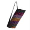 INDIAN CRAFT CASTLE ICC Yoga Mat Bag Carrier Full-Zip Exercise Yoga Mat Carry Bag for Women Men with Multi-Functional Storage Pockets and Adjustable Shoulder Strap 26X6 Inches (Purple 6 Flower) view 1