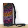 INDIAN CRAFT CASTLE ICC Yoga Mat Bag Carrier Full-Zip Exercise Yoga Mat Carry Bag for Women Men with Multi-Functional Storage Pockets and Adjustable Shoulder Strap 26X6 Inches (Purple 6 Flower) view 3