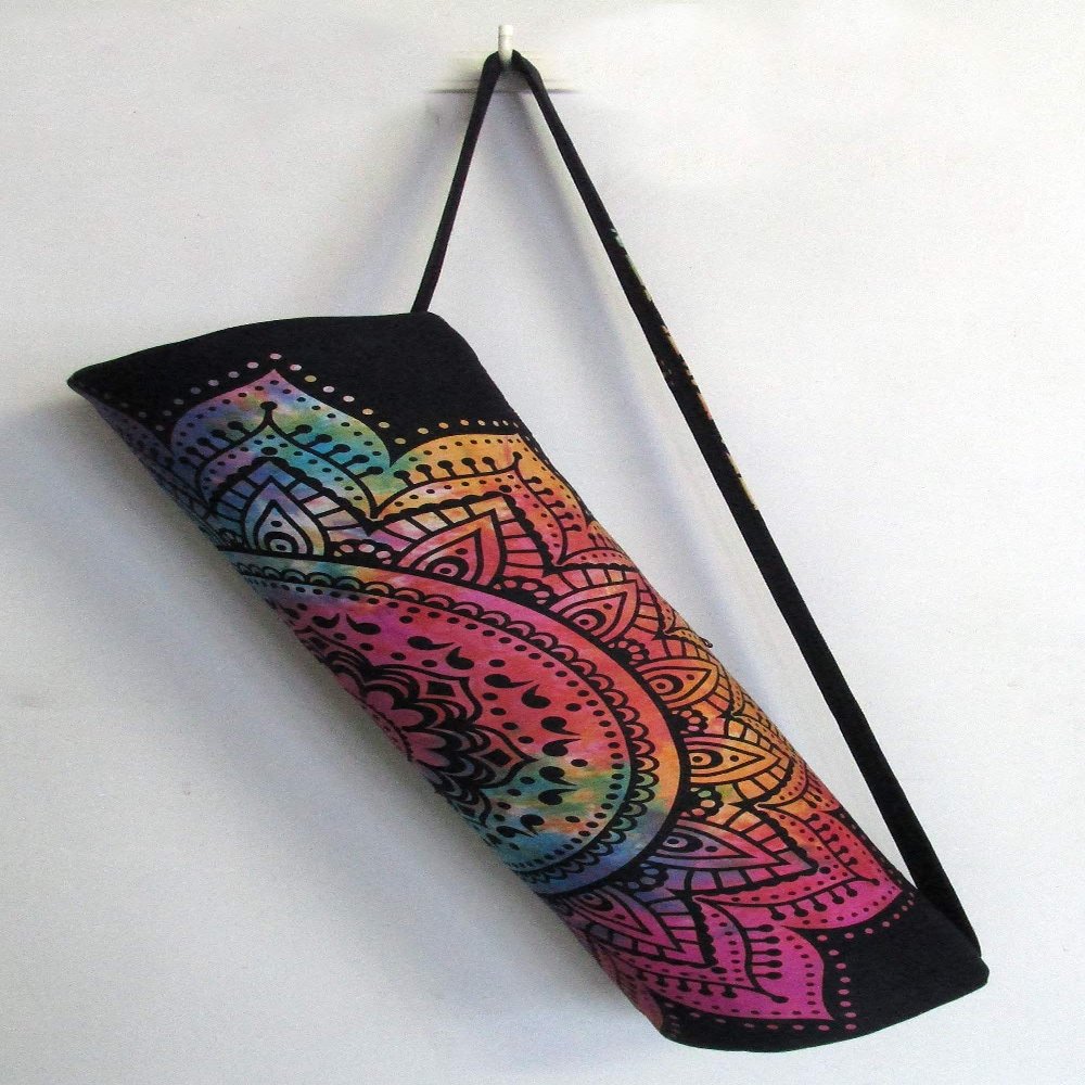 INDIAN CRAFT CASTLE ICC Yoga Mat Bag, Yoga Mat Bag Carrier Full-Zip Exercise Yoga Mat Carry Bag for Women Men with Multi-Functional Storage Pockets and Adjustable Shoulder Strap