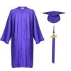 FtyFty Unisex Adult Matte Graduation Cap and Gown Tassel Set (Purple, 54''(5'9''-5'11'')) view 1