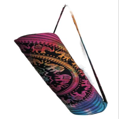 ICC Yoga Mat Bag for Women & Men,Travel Yoga Gym Bag for 1/4" 1/3" Thick Exercise Yoga Mat, Full-Zip Yoga Mat Carrier Bag for Class workout Park with Pockets and Adjustable Strap Multi Elephant