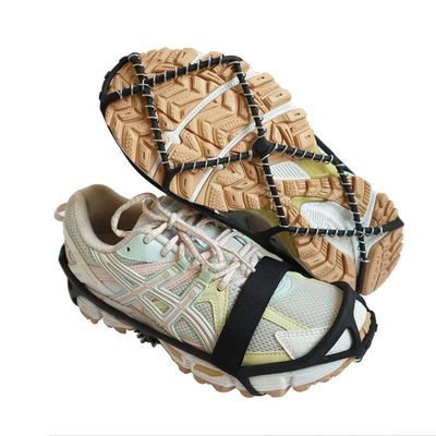 CAKKA Crampons, Portable Walk Traction Ice Cleats - Non Slip, Break Resistant, Easy to Wear - Ice Spikes Gripper for Walking Hiking on Snow and Ice, Fits for Shoes Boots Etc. L