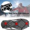 CAKKA Crampons, Portable Walk Traction Ice Cleats - Non Slip, Break Resistant, Easy to Wear - Ice Spikes Gripper for Walking Hiking on Snow and Ice, Fits for Shoes Boots Etc. L view 2