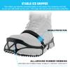 CAKKA Crampons, Portable Walk Traction Ice Cleats - Non Slip, Break Resistant, Easy to Wear - Ice Spikes Gripper for Walking Hiking on Snow and Ice, Fits for Shoes Boots Etc. L view 4