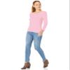 Amazon Essentials Women's Long-Sleeve Lightweight Crewneck Sweater (Available in Plus Size), Light Pink, X-Small view 3