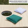 Play Platoon Weather Resistant Cornhole Bags - Set of 8 Regulation Corn Hole - Hunter Green & White - Durable Duck Cloth Corn Hole for Tossing Game, Includes Tote Bag view 3
