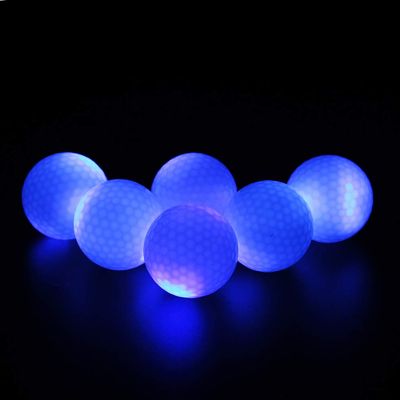 ILYSPORT LED Light up Golf Balls, Glow in The Dark Night Glow Golf Balls (Blue)