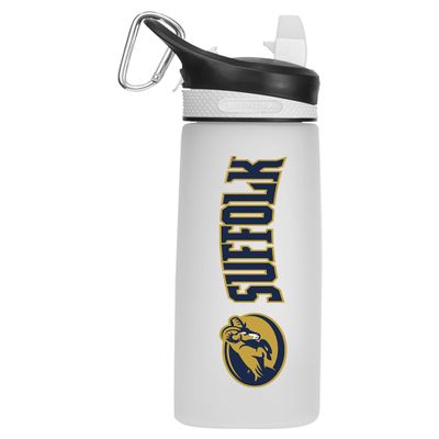 The Fanatic Group Suffolk University Tritan Plastic Frosted Sport Bottle, Design-4 - White