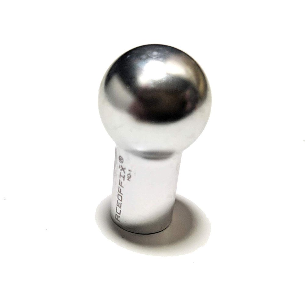 A C E Extended Aluminium Stem Catcher Knob for Brompton in Silver