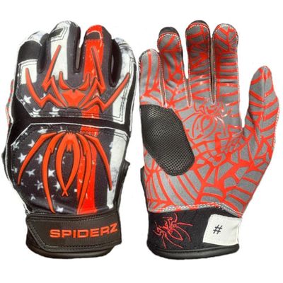 Spiderz Adult Hybrid Batting Gloves