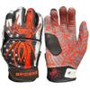 Spiderz Adult Hybrid Batting Glove Silicone Web Palm (Red Line2, Adult Large) view 1