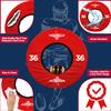 Exxact Sports Tackle Wheel, Practice Equipment and Tackle Dummies With Straps - 28, 36, 40, 48 Inches, Tackling Dummy Practice (36'' Red) view 2