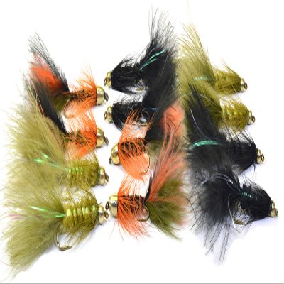 Region Fishing Woolly Bugger and Streamer Assortments Tied on Mustad Signature Fly Hooks use for Trout and More (12ct - Hooks #6-8)