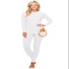ALWAYS Women's Thermal Underwear Set - Fleece Lined Premium Soft Winter Warm Long Johns Base Layer White M view 1