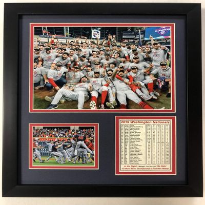 Legends Never Die Washington Nationals | 2019 World Series Champions | 12"x15" Framed Photo Collage (Mound)