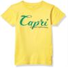 Marky G Apparel Girls' Printed Capri Graphic Fine Jersey T-Shirt, Yellow, XS view 1