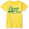 Marky G Apparel Girls' Printed Beach Please Graphic Fine Jersey T-Shirt, Yellow, XL view 1