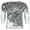 Xtreme Couture by Affliction Mens Thermal T-Shirt Accuser Skull Biker MMA Gym$58 (4XL) White view 4