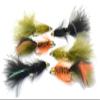 Region Fishing Woolly Bugger and Streamer Assortments Tied on Mustad Signature Fly Hooks use for Trout and More (6ct - Hook #8) view 1