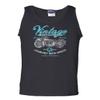 Vintage Motorcycles Tank Top Biker Route 66 Road Tested MC Men's Sleeveless Black Small view 1