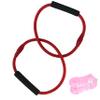 Barre Red Double Tube Exercise Tubing Equipment for Pure Barre Workout & Pair of Womens Barre Socks: Life By Lexie view 1