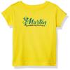 Marky G Apparel Girls' Printed St. Martin Graphic Cotton Jersey Short Sleeve Tee, Yellow, L view 1