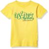 Marky G Apparel Girls' Printed U.S. Virgin Islands Graphic Fine Jersey T-Shirt, Yellow, XS view 1