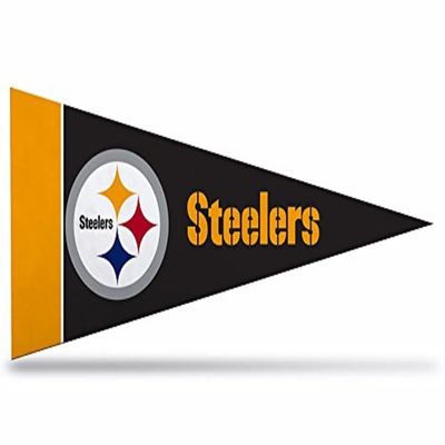 Rico Industries NFL Pittsburgh Steelers 8-Piece 4-Inch by 9-Inch Classic Mini Pennant Dcor Set