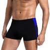 Easyglide Square Leg Suit Mens Comfortable Swimsuit for Polyester Fabric Shape Retention,Quick Drying (Black&Dazzling Blue, 36) view 1