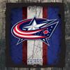 Columbus Blue Jackets 15" x 20" Officially Licensed Logo Canvas by the Holland Bar Stool Co. view 1