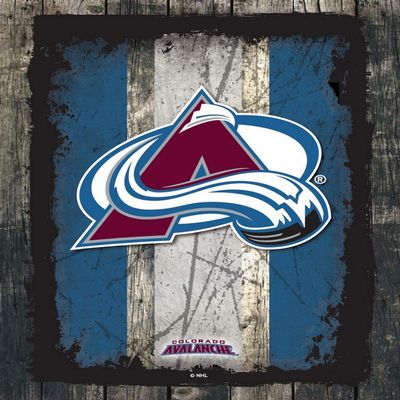 Colorado Avalanche 15" x 20" Officially Licensed Logo Canvas by the Holland Bar Stool Co.