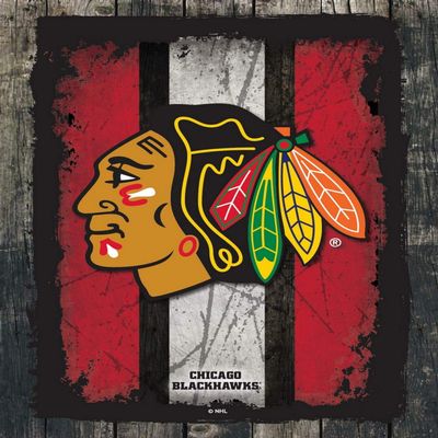Chicago Blackhawks 15" x 20" Officially Licensed Logo Canvas by the Holland Bar Stool Co.