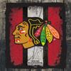 Chicago Blackhawks 15" x 20" Officially Licensed Logo Canvas by the Holland Bar Stool Co. view 1