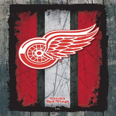 Detroit Red Wings 24" x 32" Officially Licensed Logo Canvas by the Holland Bar Stool Co.