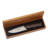 YOUSUNLONG Hunting Knife Outdoor Survival Knife Damascus Steel Natural Ebony Wood Handle with Leather Sheath view 2