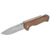 CAMILLUS Bushcrafter 8.5" Brown Durable Drop Point Sandvik 12C27 Stainless Steel Everyday Carry Folding Pocket Knife with Micarta Handle & Pocket Clip view 4