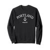 Portland Maine Sea Town Tees Portland Maine Sweatshirt ,Blue ,Small view 1