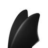 AQUBONA Twin Keel Fins - Twin Fin Fish Surfboard Fins Surfing Fins - Smooth Fiberglass Flex (Black) view 4