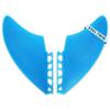 Single tabTwin Keel Fins - Twin Fin Fish Surfboard Fins Twin Keels - Smooth Fiberglass Flex (Blue) view 1