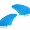 Single tabTwin Keel Fins - Twin Fin Fish Surfboard Fins Twin Keels - Smooth Fiberglass Flex (Blue) view 4
