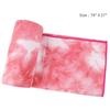 DREAM SLIM Hot Non Slip Grip Foldable Skidless Yoga Towel, 24in x 72in, Multicolor - Pink view 2