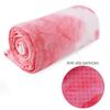 DREAM SLIM Hot Non Slip Grip Foldable Skidless Yoga Towel, 24in x 72in, Multicolor - Pink view 3